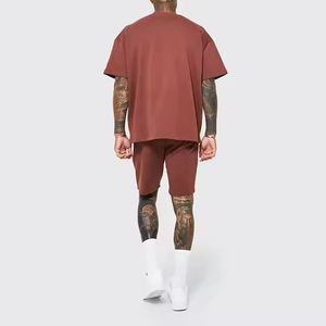 Ensembles de t-shirts pour hommes de haute qualité, manches courtes, sport d'été / ensembles slim avec logo personnalisé - Product Image 2