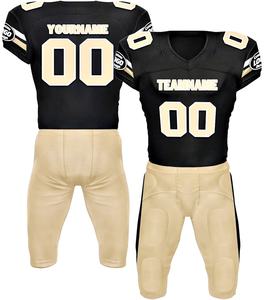 Uniforme de Fútbol Americano Color Caqui con Negro, Garantía de Calidad Premium, 100% Poliéster, Secado Rápido, Transpirable - Product Image 3