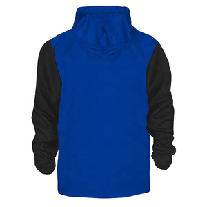 Casual Outerwear Finished Men'<b>s</b> Winter Eco-Friendly 100% Cotton Retro Work Quarter Zip Multi Pocket Hooded Sweatshirt <b>Jacket</b> - Product Image 2