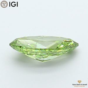 เพชรสีเขียวสดใส ระดับความสะอาด VS1 น้ำหนัก 1.00 กะรัต รูปทรงมาร์คีส์ พร้อมใบรับรอง IGI เพชร CVD ที่เพาะเลี้ยงในห้องปฏิบัติการ สำหรับแหวนแต่งงานสุดพิเศษ - Product Image 6