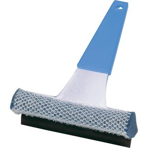 Spatola per Vetri Resistente in Vari Colori Blu con Lama in Gomma e Impugnatura in Plastica Acrilica Rivestita in Rete per una Presa Facile - Product Image 1
