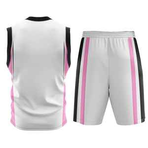 Premium Quality Unisex Basketball Uniform Breathable Customized Reversible Sleeveless 100% Polyester Quick Dry Sports Team Set - Product Image 4