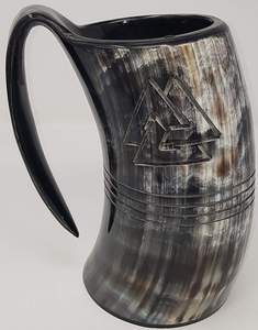 Tazas de Cuerno de Búfalo, Artesanía de Fábrica Vietnamita, Pulidas, Forma Natural de Animal, Taza Portátil para Beber - Product Image 3