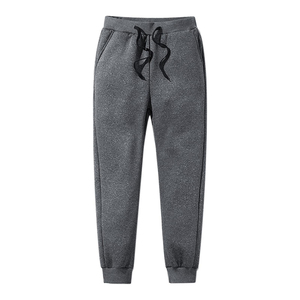 Custom Regular Fit Drawstring Jogger Sweatpants Men Wholesale Casual Cotton Sportswear Mid <b>Winter</b> Cuffs Plus Size Fleece - Product Image 1