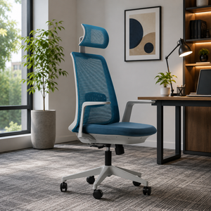 Chaise de bureau ergonomique en mousse moulée, siège pivotant réglable 4D, design moderne, couleur personnalisable pour le bureau et les jeux - Product Image 1