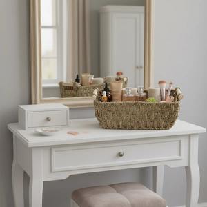 Panier de rangement décoratif en jonc de mer tressé à la main, fabrication artisanale, vente en gros, écologique, fabriqué au Vietnam - Product Image 6