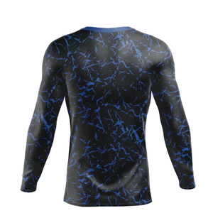 Vêtements de sport pour hommes de haute qualité, respirants et écologiques, en spandex et polyester, rashguard à manches longues - Product Image 2