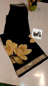 Eco Friendly Silk Woven <b>Fabric</b> Florals Pattern Quick Dry Lightweight For Girls Women Apparel Dress <b>Sari</b> Luxury In Stock Items - Product Image 3