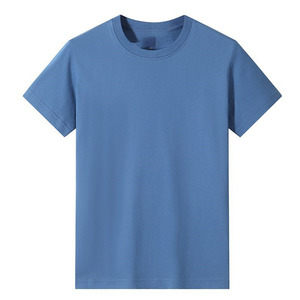 T-shirts décontractés pour hommes en coton 100% personnalisés OEM, manches courtes, coupe classique, logo sur le devant - Product Image 4