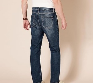 Custom Logo Blank Mid Regular Fit <b>Stretch</b> Casual Oxford Fabric Jeans Ripped <b>Pants</b> Straight <b>Men</b> Denim Breathable High Garment - Product Image 2