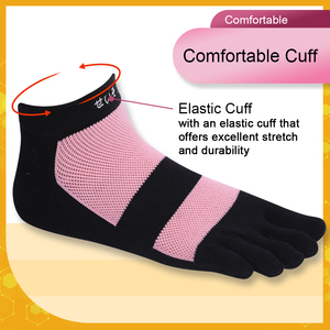 OEM Taiwán Running Marathon Calcetines de compresión de punto de bambú con logotipo Temporada de primavera 5 Toe - Product Image 6