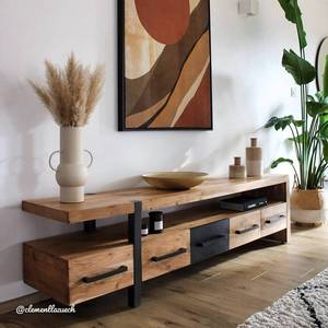 Meuble TV en bois d'acacia Vandana Cresta Arista - Product Image 2