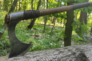 ราคาโรงงานอเนกประสงค์ใช้สีที่แตกต่างกันด้ามไม้ขวานเหล็กดามัสกัสคุณภาพสูงการออกแบบยอดนิยมขวานดามัสกัส - Product Image 2