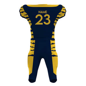 Men's Sublimation Team Name Numbers Printed Football Jersey Set V-<b>Neck</b> Short Sleeve 100%Polyester Fabric Pullover Sports Jerseys - Product Image 2