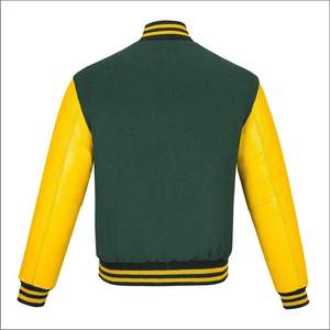 Blousons universitaires respirants pour hommes grandes tailles, personnalisables avec logo, style Letterman uni, vente en gros, blousons vierges - Product Image 2