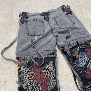 Pantalones Vaqueros Casuales al Por Mayor con Logotipo Personalizado Impreso para Hombre, Precio de Venta al Por Mayor - Product Image 3