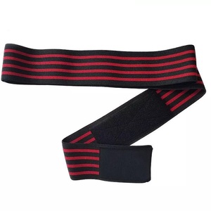 GAF Wholesale Custom Color Logo Elastic Heavy Duty Natural Rubber PVC Non-Slip Hook Loop Closure Fitness <b>Knee</b> <b>Wraps</b> Powerlifting - Product Image 5