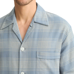 NURAK SPORTS Ropa de Dormir de Verano para Hombre, de Franela de Algodón, Informal, Transpirable, Cómoda, Antiarrugas, Ecológica, de Dos Piezas - Product Image 3