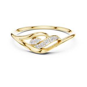 Bague en or blanc 14 carats avec diamant rond cultivé en laboratoire pour femmes |   Cadeau d'anniversaire |   Nouveau diamant cultivé - Product Image 6