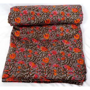 เสื้อผ้าผู้หญิงผ้าฝ้ายพิมพ์ลายทำจากผ้าฝ้ายสไตล์อินเดีย - Product Image 1