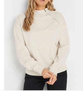 Sweat-shirts à capuche d'hiver unis à coupe oversize, en tricot polyester/coton, à manches raglan, effet délavé à l'acide, avec empiècements frontaux, du fabricant - Product Image 5