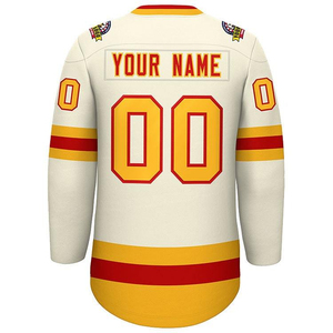 เสื้อฮอกกี้น้ำแข็งสำหรับผู้ใหญ่แบบยูนิเซ็กซ์สั่งทำได้ ผลิตจากโพลีเอสเตอร์ 100% พิมพ์ลาย ป้องกันแบคทีเรีย แห้งเร็ว ระบายอากาศได้ดี ซึมซับเหงื่อ ดีไซน์ใหม่ - Product Image 3