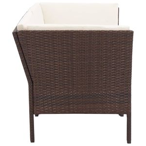 Conjunto de Muebles de Jardín en Color Crema, Blanco y Marrón - Product Image 5