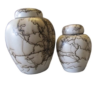 Modern Hand Pounded Tuscan Urn Best Selling New Design Fancy Urn Showroom Display Trendy Finishing <b>Ashes</b> <b>Casket</b> - Product Image 1