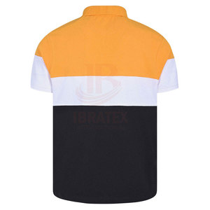 Polos pour hommes de qualité supérieure, couleur contrastée, fabriqués avec les meilleurs matériaux, vente en gros, manches courtes. - Product Image 2