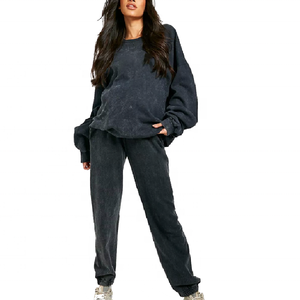 Women's Custom Logo Oversized Tracksuit <b>Set</b> Hoodie <b>Joggers</b> Casual Wear <b>Matching</b> Activewear Streetwear Loungewear 2026 - Product Image 1