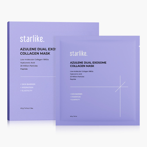 STARLIKE Azulene Dual Exosome Collagen Mask 1 กล่อง (40 กรัม 5 ชิ้น) |   แผ่นมาส์กหน้าไฮโดรเจล ได้รับการรับรอง CPNP SCPN MoCRA - Product Image 2