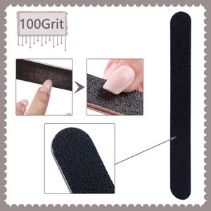 Juego de 3 limas de uñas profesionales, limas de esmeril de grano 100/180 para uñas acrílicas y naturales, con logotipo personalizado, último diseño. - Product Image 2