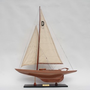 DRAGON <b>YACHT</b> NATURAL WOOD FINISHED - Handicrafts Wooden Classic <b>Yacht</b> Model for Collection Tabletop Decoration - Product Image 1