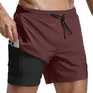 Shorts de sport pour hommes en tissu respirant personnalisé, shorts de jogging légers pour hommes, entraînement, course à pied et gym - Product Image 1