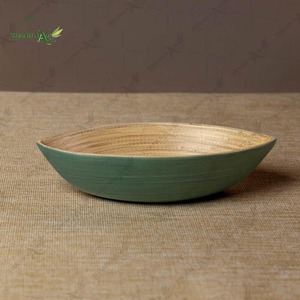 Bol en bambou jetable, écologique, artisanal, naturel, pour servir et décorer la maison, avec un design classique personnalisé - Product Image 6