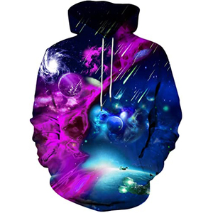Sweat-shirt unisexe à capuche imprimé 3D chats, coupe ample, décontracté, impression par sublimation, 100 % coton molletonné, écologique, pour l'automne - Product Image 4