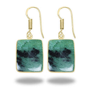 ต่างหูห้อยประดับพลอยหลายชนิด รูบี้โซไซต์ ชุบเงิน ของขวัญน่ารัก เครื่องประดับงานปาร์ตี้ ทำมือ สวยหรู สำหรับผู้หญิง ราคาโรงงาน - Product Image 4