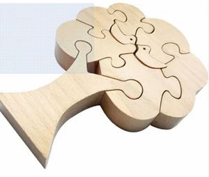 Rompecabezas de madera con diseño de árbol, juego de rompecabezas de madera maciza con forma de árbol, de un exportador de la India a precio mayorista. - Product Image 4