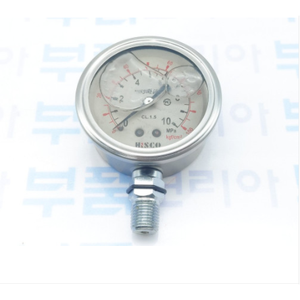 Manómetro hidráulico HISCO 60A con capacidad de 60 (10Mpa X Pt1/4) Servicio de cumplimiento manual - Product Image 1