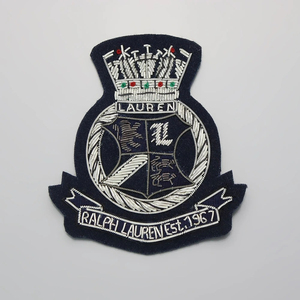 Handmade Embroidery <b>Patch</b> OEM Custom Logo <b>Sew</b> <b>On</b> Badge Factory for Apparel Brands Wholesale Bulk Orders Export Supplier - Product Image 1