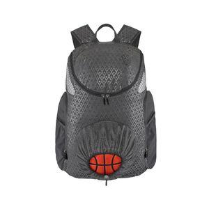 Sac à dos de basketball marron avec compartiment à chaussures, capacité 30-40L pour le rangement de matériel sportif - Product Image 5