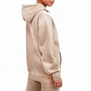 Nouvel ensemble de survêtement personnalisé pour femme, effet délavé, respirant, manches longues, style tendance - Product Image 2