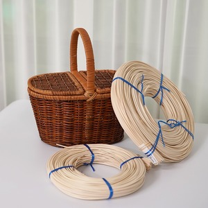 Bobina de ratán natural para manualidades, material de mimbre en espiral, suministro de materiales para cestería al precio más bajo - Product Image 5