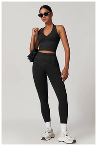 Leggings de Yoga de Cintura Alta para Mujer, Paquete de 3 Piezas, Elásticos, Sólidos, Compresivos, de Longitud Completa, Transpirables, Suaves, Sin Costuras, con Efecto Scrunch - Product Image 5