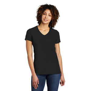 Summer Women Short Sleeve Perfect <b>Blend</b> V Neck Stylish T-Shirt Relaxed-Fit Supima Cotton V-Neck T Shirt - Product Image 5