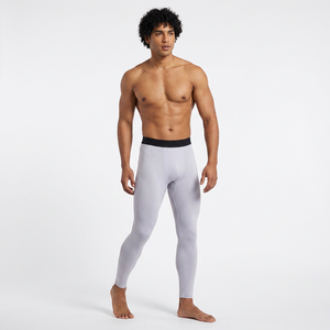 Leggings de Compresión Largos para Hombre, Color Sólido, Cintura Elástica, Material de Spandex y Nailon - Product Image 6