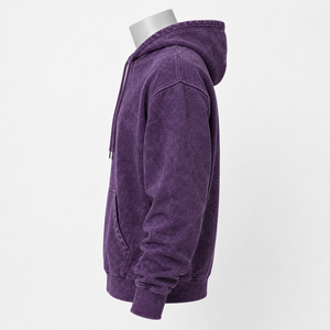 Sweat à capuche pour homme effet délavé premium, offrant une sensation douce, un effet délavé tendance et une coupe décontractée pour une collection décontractée contemporaine. - Product Image 2