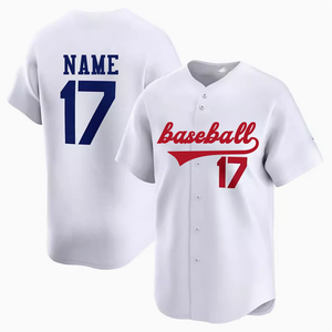 Quick Dry Baseball Softball Wear <b>Button</b> up Baseball Jersey Boys for Unisex Black Men's Baseball Uniforms - Product Image 1