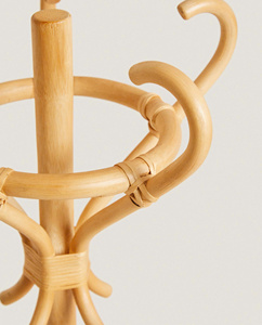 Wicker Rattan Clothes <b>Rack</b> Woven Rattan Clothes Stand <b>Rack</b> Coat <b>Racks</b> <b>for</b> Kids Room Coat Hanger Hook <b>for</b> Room Organization - Product Image 4