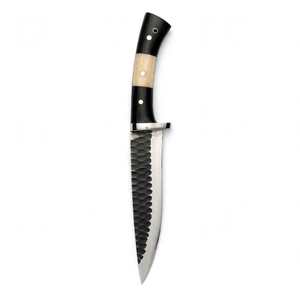 Scale-textured black finish high carbon steel prep <b>tool</b> with polished hollow-ground cutting edge and drop-point <b>profile</b> - Product Image 1